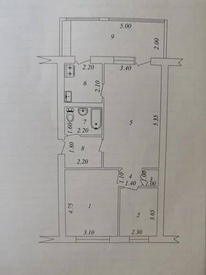 ‼️Академ Городок Дом Быта‼️3/4/5 , кирпич , без ремонта , 69 000 $