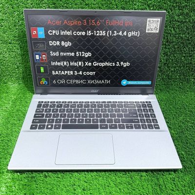 Acer i5 1235 8gb 512gb iris xe 3.9gb 15,6 ips