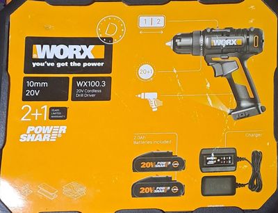 Worx шуруповерт 20v