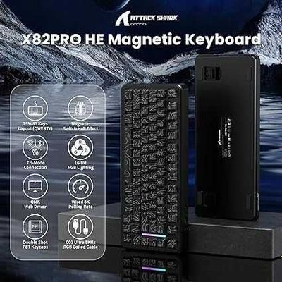 Attack Shark X82 PRO/X820 Ultra Игровая клавиатура ++