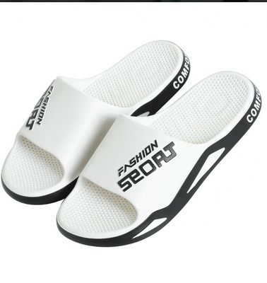 Стильные тапочки "FASHION SPORT" — белые, новые