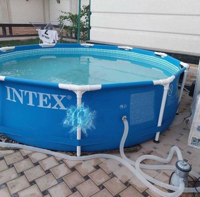 INTEX каркасный бассейн 366×76 стойка бассейн basseyn stoyka baseyn