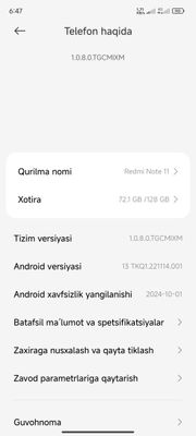 Redmi note 11 128 gb