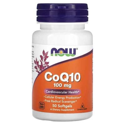 Коэнзим Q10, 100 мг, 50 капсул. COQ10. 100mg.