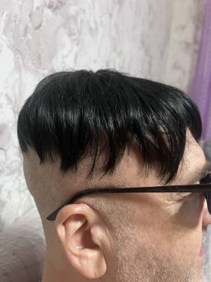 Парик и топеры чёрные