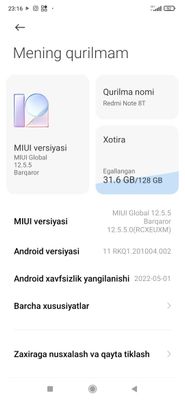 Redmi Not 8T obmen