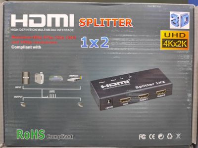 Hdmi spliter 1 × 2 / 4 k , 3 D ( качественный )