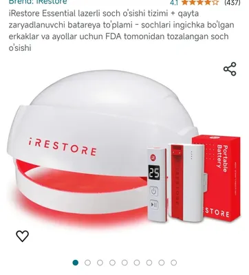 Restore hair growth system.