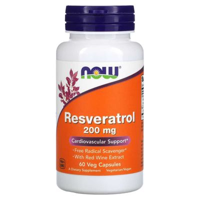 Натуральный Ресвератрол 200 мг, Resveratrol 200 mg.