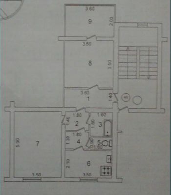 Квартира на Саракулька 2/2/4 общ пл 60м Высокопотолочная