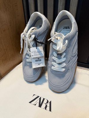 Кожаные кроссовки ZARA