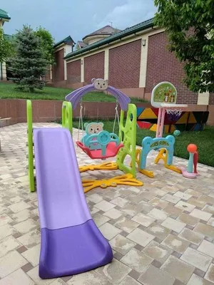 Детская горка качели игровая площадка 3в1 | Новое в коробке!