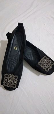 Чёрные женские мокасины