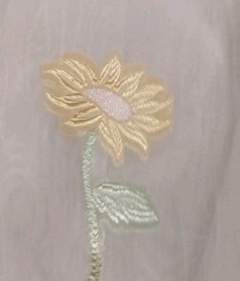 Тюль белоснежный с рисунком