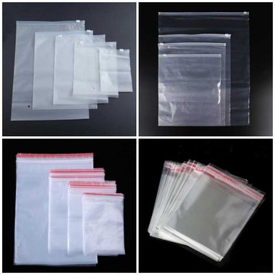 ZIP LOCK пакеты с бегунком, матовые/прозрачные, разные размеры