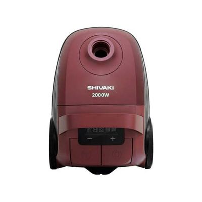 Пылесос Shivaki VCC4530 — Винный цвет с TB-фильтрацией, современный дизайн