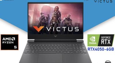 Hp victus новый мощный игровой R5-8645HS 8/512 RTX 4050-6 гб