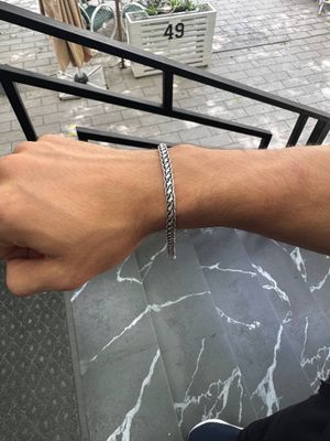 серебряный браслет