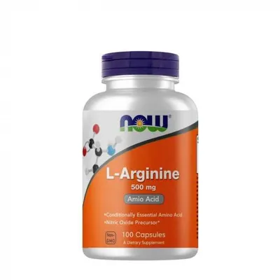 L-аргинин 500 мг 100 капсул L Arginine NOW Америка