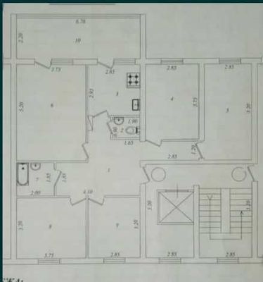 Госпитальный о-р ул.Фидокор, Корзинка, метро Ойбек 5-комнатная 120м2