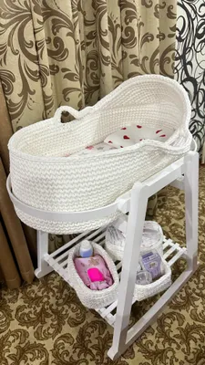 Вязанная люлька для малышей до 6 месяцев