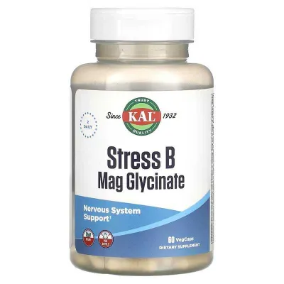 KAL Stress B Mag Glycinate Глицинат магния для стресса B, 60 капсул