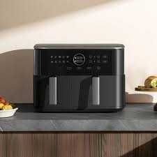 Фритюрница-аэрогриль Xiaomi Dual Zone Air Fryer 10L Global (черный)