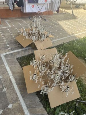 Продам 2 хрустальные люстры