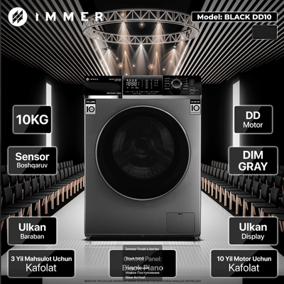 Стиральная машина IMMER 10kg Kir yuvish moshinasi