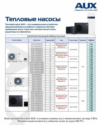 Тепловые насосы AUX