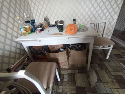 Стол выдвижной +6 стульев