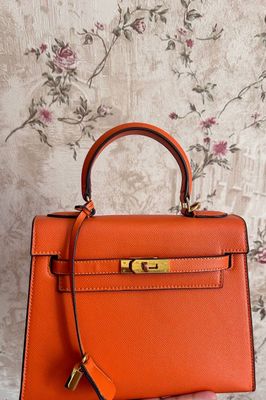 Сумочка Hermes в оранжевом цвете