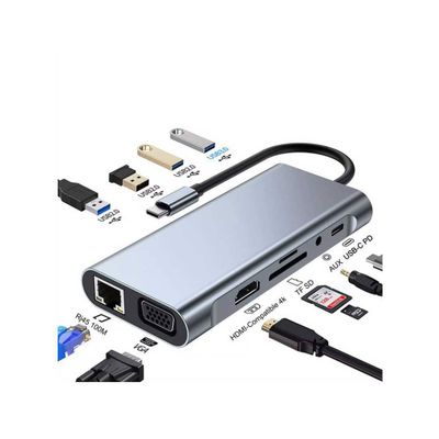 Type-c hub 11 in 1 Narxi: 12.5$ 162.500soʻm Optomga kelishtirb