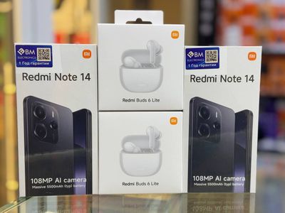 Redmi note 14 new + buds 6 lite подарка