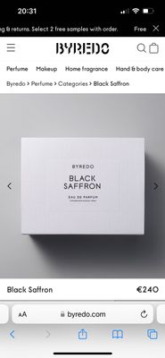 Парфюм Byredo Black Saffron 100 ml