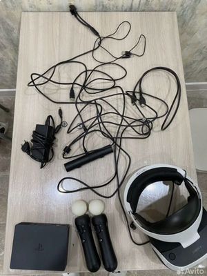 Ps 4 +viar плейстейшен 4 и виар очки два джойстика два стилуса