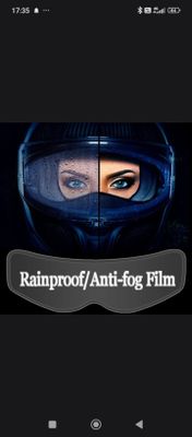 Anti fog для шлем Антидожд для шлем Rainproof для шлем