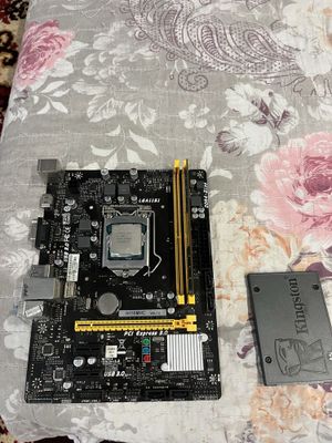 H110 plata core i3 7100 + 4gb ozu ssd 128 gb sotiladi