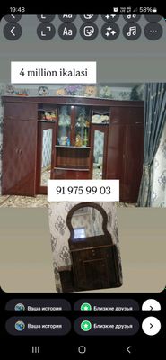 mebel sotiladi tez va arzon narxda