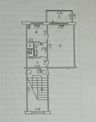 Квартира Авиасозлар 1/4/4 32,75 кв.м