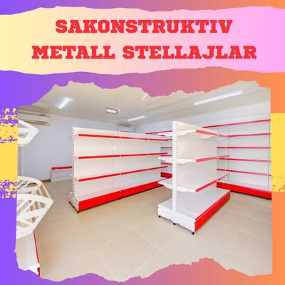 Стеллаж металлический сборный, konstruktiv metall stellajlar