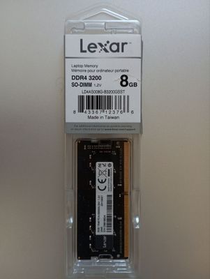 Lexar ddr4 8gb ram 3200mhz SoDimm