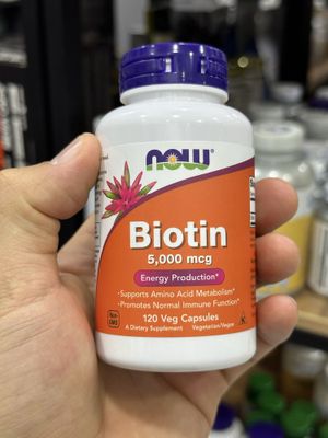 Now Biotin 5,000 mcg 120 капсул