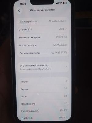 Iphone 13 midnight LL/A