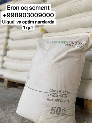 Iron Oq Sement 600 marka arzon narxda