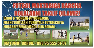 Yangi futbol maktabiga qabul boshlandi!