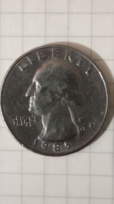 Liberty 1985 (p) UNITED STATES OF AMERICA quarter dollar.