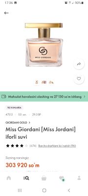 atir .oriflame. Miss giordani
