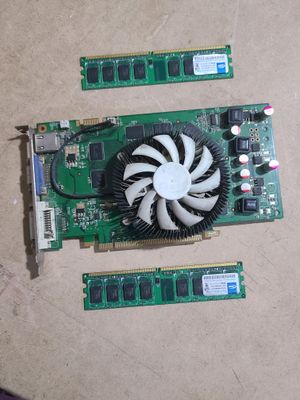 GF 9600 1Gb, DDR2 2+2 Gb xotira moduli