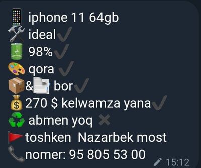 Iphone 11 64gb sotaman